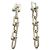 Autre Marque Tiffany HardWear Ohrringe mit abgestuften Gliedern Silber