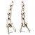 Autre Marque Tiffany HardWear Ohrringe mit abgestuften Gliedern Silber - Ansicht 7