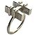 Hermès Hermes Vintage H Motif Band Ring Silber
