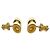 Hermès HERMES Mini Pop H Stud Earrings Golden Cream - view 4