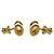 Hermès HERMES Mini Pop H Stud Earrings Golden Cream - view 5