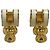 Hermès HERMES Mini Pop H Stud Earrings Golden Cream - view 6