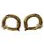 Timeless Chanel Vintage Ohrringe mit Coco Mark Motiv Golden - Ansicht 4