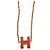 Hermès HERMES Mini Pop H Halskette mit vergoldetem Anhänger Rot Golden - Ansicht 4