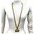 Chanel Vintage Triple Coco Motif Halskette Golden - Ansicht 2