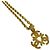 Chanel Vintage Triple Coco Motif Halskette Golden - Ansicht 4