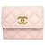 Chanel Pink Matelassé Tri-fold Geldbörse