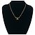 CHANEL Vintage Coco Mark Motiv Halskette Golden - Ansicht 2
