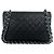 Borsa a tracolla CHANEL Matelassé Coco Mark Double Flap Nero - vista 3