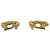 Orecchini a clip Chanel Vintage Coco Mark motivo lava D'oro - vista 3
