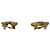 Orecchini a clip Chanel Vintage Coco Mark motivo lava D'oro - vista 5