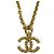 Chanel Vintage Coco Mark Kette mit Lava-Motiv Golden - Ansicht 4