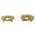 Orecchini Chanel Vintage Coco Mark Motif Lava D'oro - vista 4