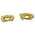 Orecchini Chanel Vintage Coco Mark Motif Lava D'oro - vista 5