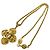 Chanel Vintage Coco Mark Motif Halskette Golden