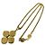 Chanel Vintage Coco Mark Motif Halskette Golden - Ansicht 6