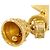 Broche Chanel Coco Mark Gold Dourado - vista 6
