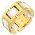 Versace 1 Ring aus 18K Gelbgold und weißer Keramik Golden - Ansicht 2