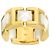Versace 1 Ring aus 18K Gelbgold und weißer Keramik Golden - Ansicht 3