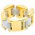 Versace 1 Ring aus 18K Gelbgold und weißer Keramik Golden - Ansicht 4