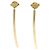 Autre Marque Tiffany & Co. 750YG T Wire Bar Ohrringe