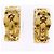Orecchini a clip Chanel Coco Mark D'oro - vista 3