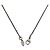 Collana Chanel in strass argento - vista 3