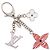 Louis Vuitton Fleur de Epi BB Keychain Bag Charm Argento