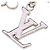 Louis Vuitton Fleur de Epi BB Keychain Bag Charm Argento - vista 3