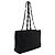 Prada Chain Shoulder Tote Bag Black - view 3