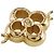 Pulsera Flowerful Charm Louis Vuitton Dorado - vista 6