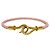 Hermès Bracciale in pelle rosa e metallo Hermes