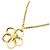 Colar Chanel Coco Mark Flower Dourado - vista 3