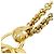 Colar Chanel Coco Mark Flower Dourado - vista 5