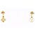 Pendientes Louis Vuitton Bookle Dreille Blooming Dorado - vista 3