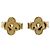 Pendientes Louis Vuitton Bookle Dreille Blooming Dorado - vista 4