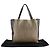 Céline Bolso Celine Cabas Kaba Gazette Tote Bag Negro Beige - vista 19