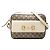 Borsa a tracolla Gucci GG Supreme Horsebit Bianco Beige
