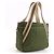 Mini borsa tote Prada in nylon kaki Cachi - vista 3