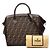 Fendi Zucca Handtasche braun Leder und Canvas - Ansicht 7