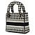 Borsa Christian Dior Dior Lady D-Lite Mini Nero Bianco - vista 2