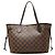 Sac Cabas Louis Vuitton Damier Neverfull PM Marron Rouge Fuschia