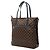 Borsa Tote Louis Vuitton Damier Herald Marrone Blu navy - vista 2