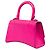 Borsa Hourglass Top Handle XS in vitello rosa Balenciaga - vista 2