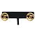 Chanel Gold CC vergoldete runde Push-Back Ohrringe Golden