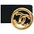 Chanel Gold CC vergoldete runde Push-Back Ohrringe Golden - Ansicht 4