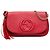 Gucci Soho Chain Flap Crossbody in pelle di vitello rossa Medium Rosso