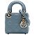 Autre Marque Dior Blue Micro Lambskin Cannage Lady Dior