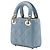 Autre Marque Dior Blue Micro Lambskin Cannage Lady Dior - vista 2