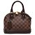Louis Vuitton Brown Damier Ebene Alma BB Marrom